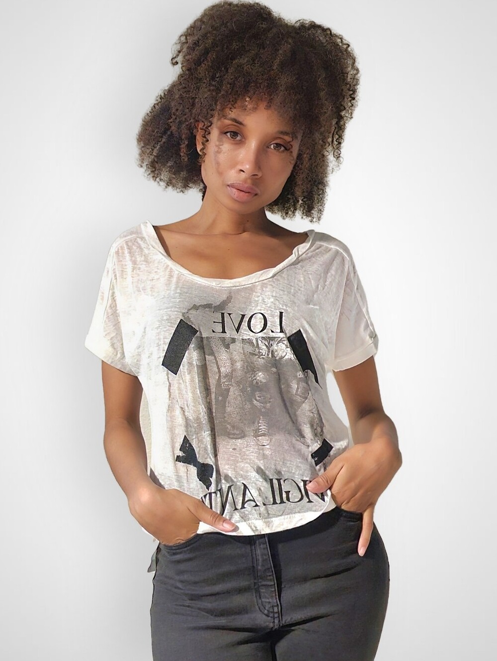 🖤🤍 Black & White Graphic T Shirt From Black Hearts Brigade (XS, S, M)
